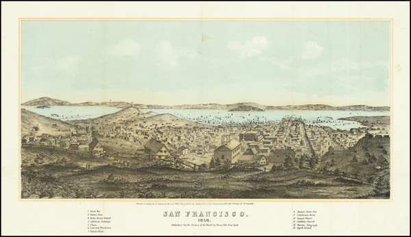 46-San Francisco & Bay Area Map By Henry Bill