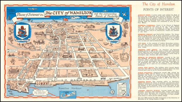 69-Bermuda and Pictorial Maps Map By Bermuda Press Ltd.