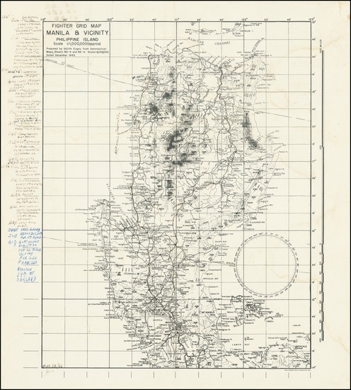 66-Philippines and World War II Map By 60th Engineer Aviation Topographic Company