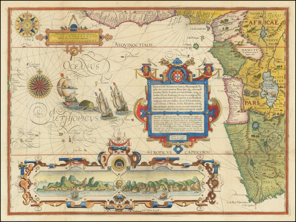 2-Atlantic Ocean, Africa, South Africa and West Africa Map By 