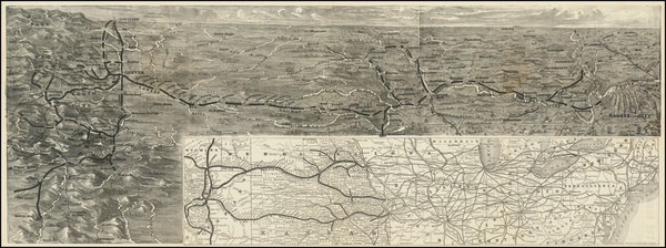 51-Midwest, Plains, Kansas, Nebraska, Colorado and Colorado Map By Union Pacific Railroad Company