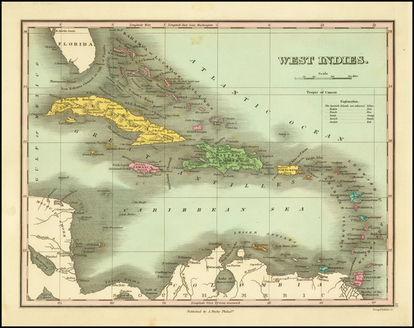 52-Caribbean Map By Anthony Finley