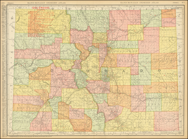 6-Colorado and Colorado Map By Rand McNally & Company