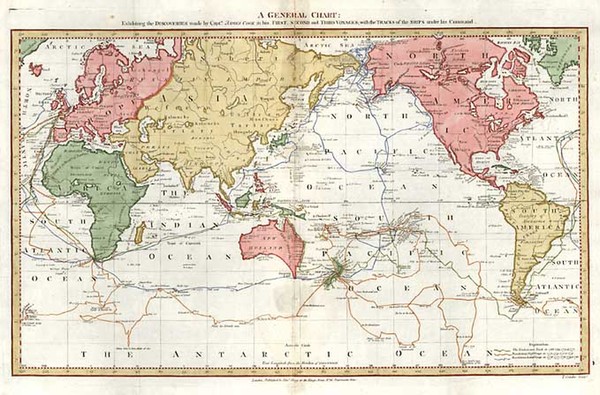 36-World and World Map By Alexander Hogg / James Cook