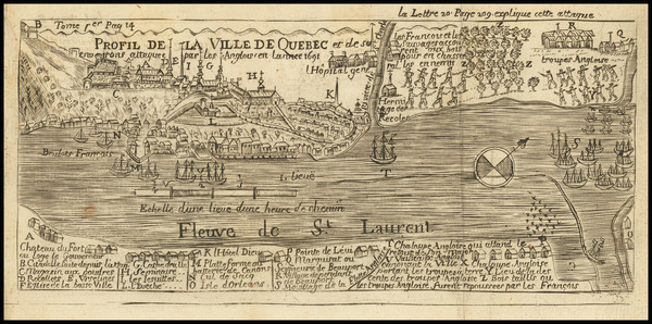 13-Eastern Canada Map By Baron de Lahontan