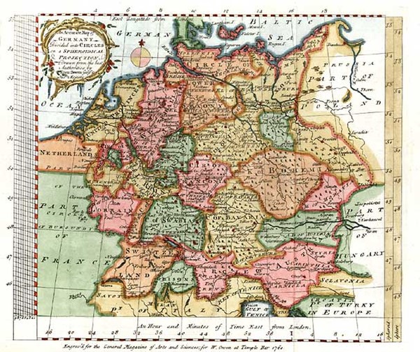 16-Europe, Europe, Baltic Countries and Germany Map By Emanuel Bowen