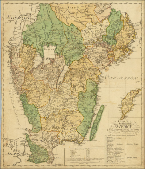 53-Sweden Map By Nils Marelius