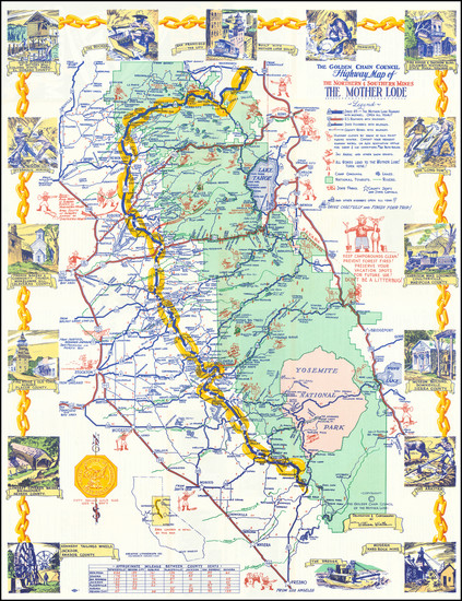 64-Pictorial Maps and California Map By William Wintle