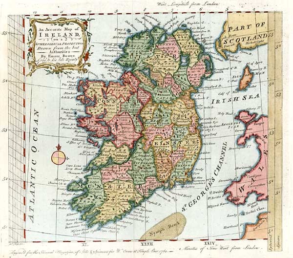 47-Europe and British Isles Map By Emanuel Bowen