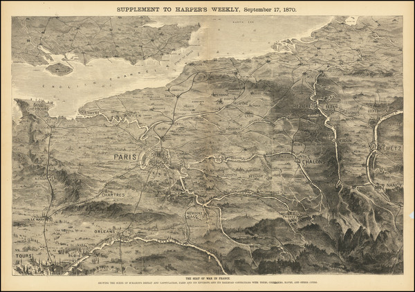 97-France Map By Harper's Weekly