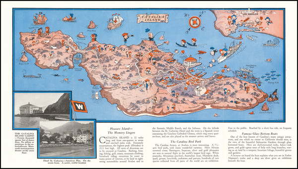 76-Pictorial Maps, California and Los Angeles Map By P. S. McCarty