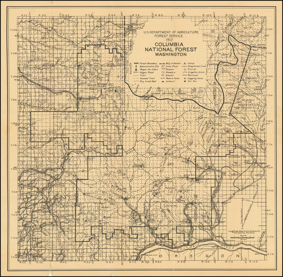 67-Washington Map By U.S. Department of Agriculture