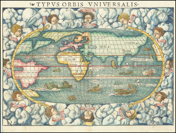 6-World Map By Sebastian Munster