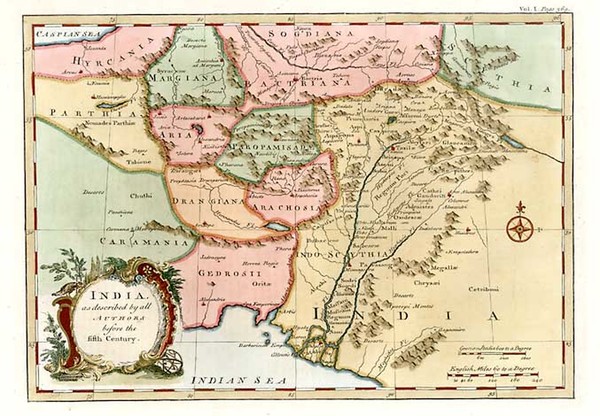 35-Asia, India and Central Asia & Caucasus Map By Emanuel Bowen