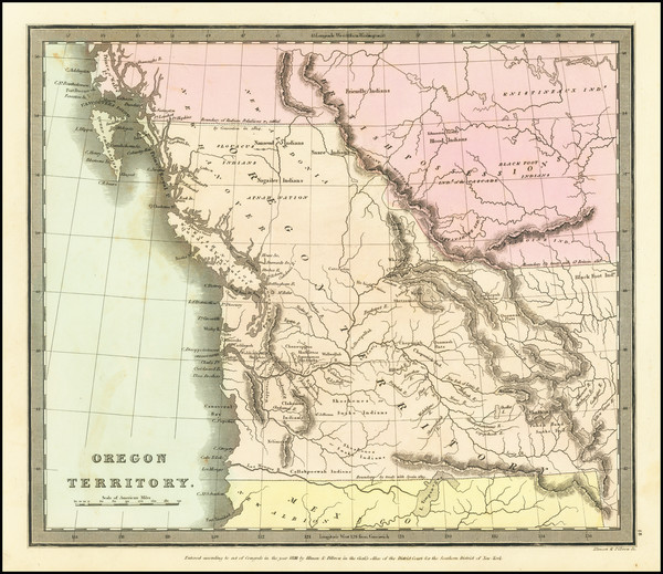 17-Idaho, Pacific Northwest, Oregon and Washington Map By David Hugh Burr