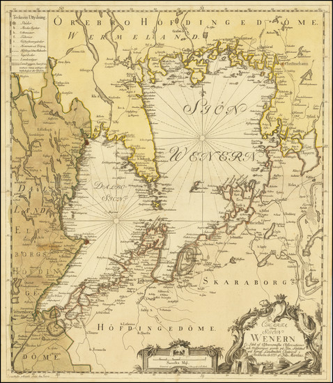 67-Sweden Map By Nils Marelius