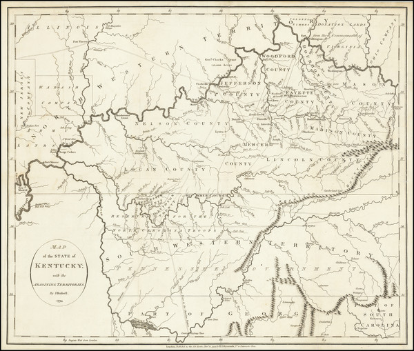 2-Kentucky, Tennessee and Ohio Map By John Russell