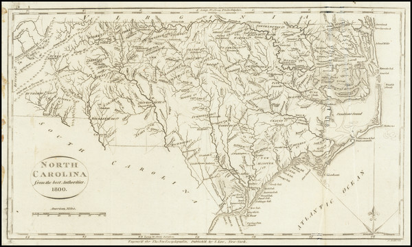 69-North Carolina Map By John Payne