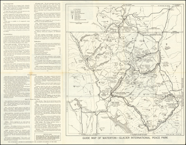 53-Montana Map By United States GPO