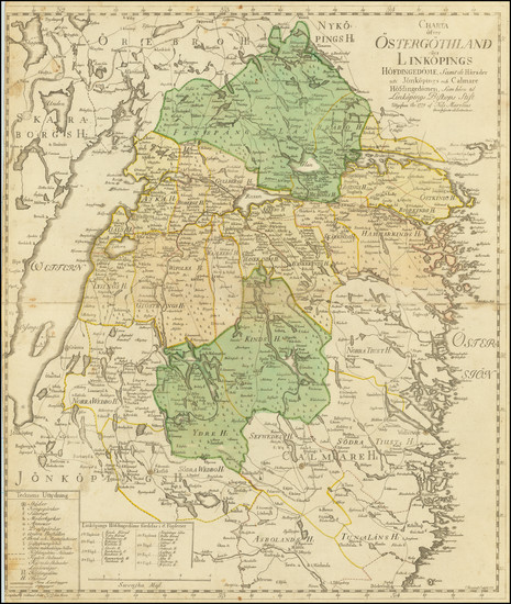 78-Sweden Map By Nils Marelius