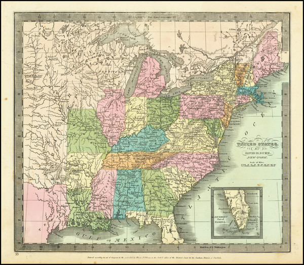 53-United States and Wisconsin Map By David Hugh Burr