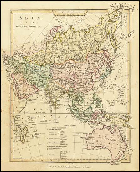 26-Asia and Australia Map By Robert Wilkinson