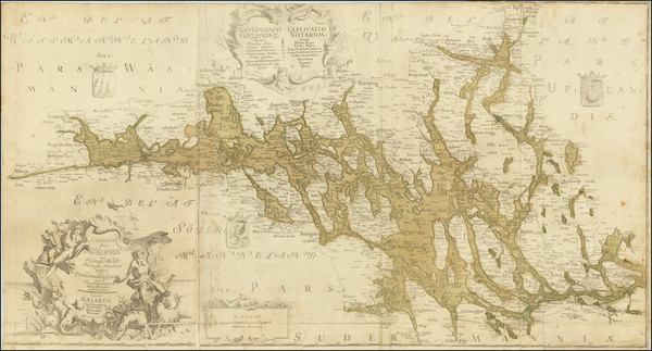 47-Sweden Map By Erik Geringius / Jacob  Norden Creutz