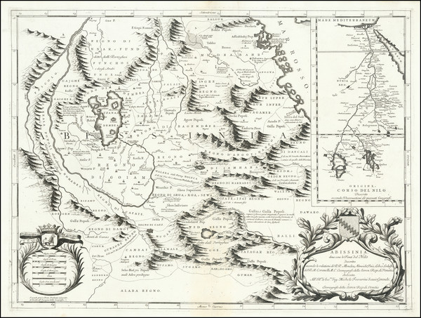 17-Egypt, North Africa and East Africa Map By Vincenzo Maria Coronelli