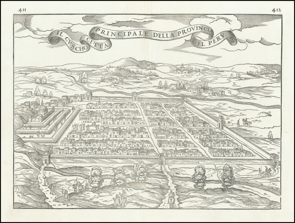 31-Peru & Ecuador Map By Giovanni Battista Ramusio