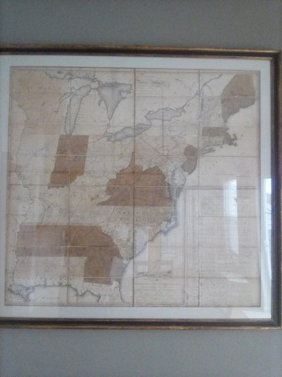 62-United States, New England, Mid-Atlantic, Southeast and Midwest Map By Abraham Bradley