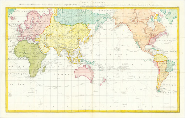 89-World Map By James Cook