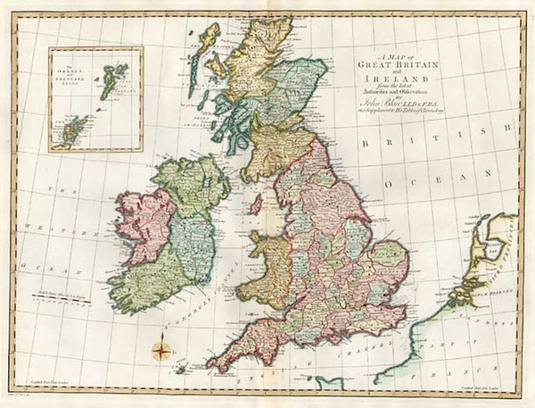 91-Europe and British Isles Map By John Blair