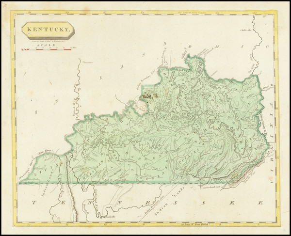 23-Kentucky Map By Aaron Arrowsmith  &  Lewis