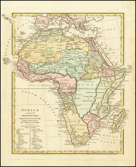 49-Africa Map By Robert Wilkinson