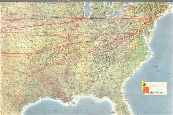 21-United States and Pictorial Maps Map By American Airlines