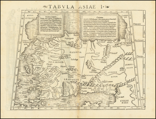 66-Turkey and Turkey & Asia Minor Map By Sebastian Munster