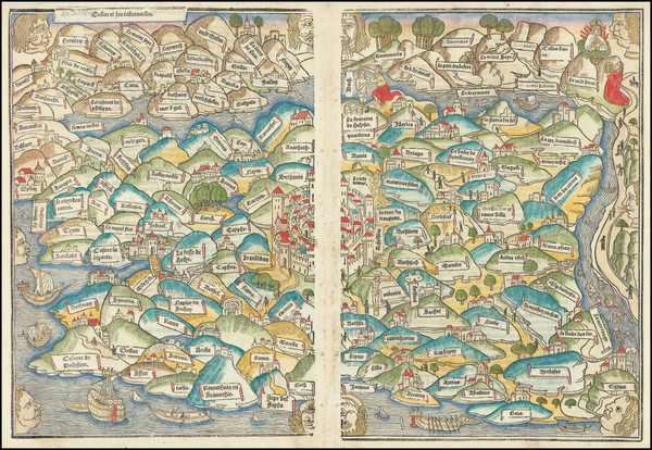 55-Middle East and Holy Land Map By Anonymous