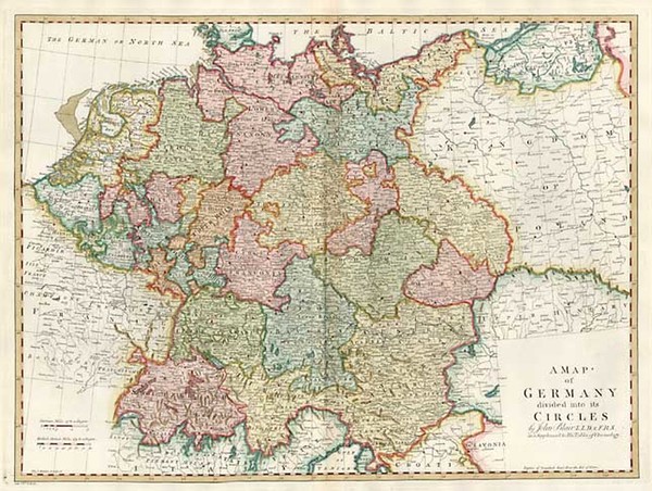 12-Europe, Europe, Poland, Baltic Countries and Germany Map By John Blair