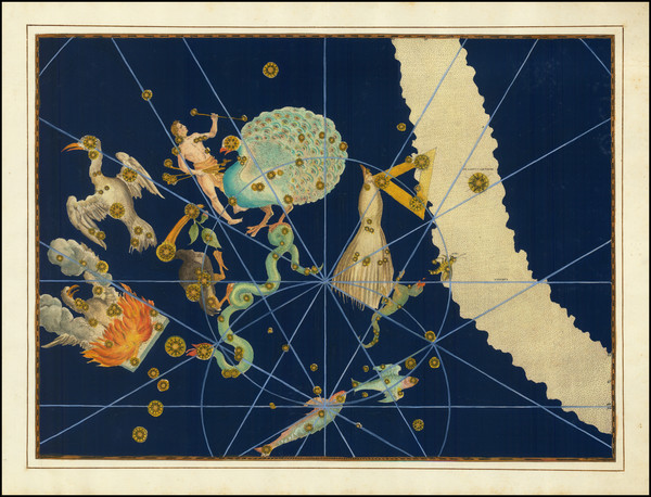 3-Celestial Maps Map By Johann Bayer