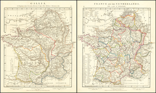 92-France Map By John Arrowsmith