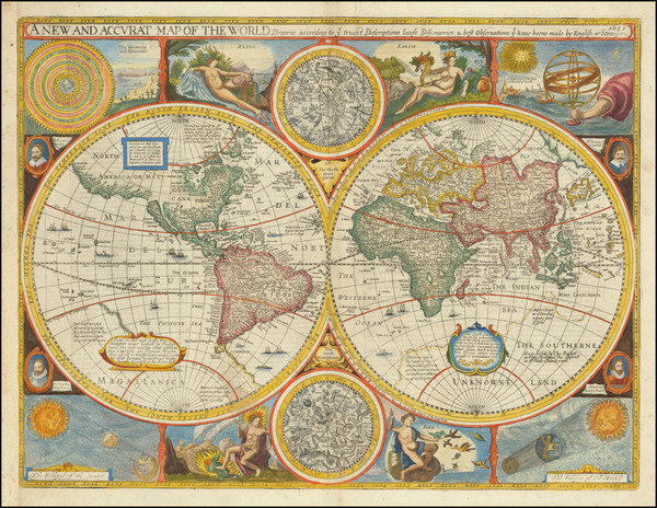 72-World Map By John Speed