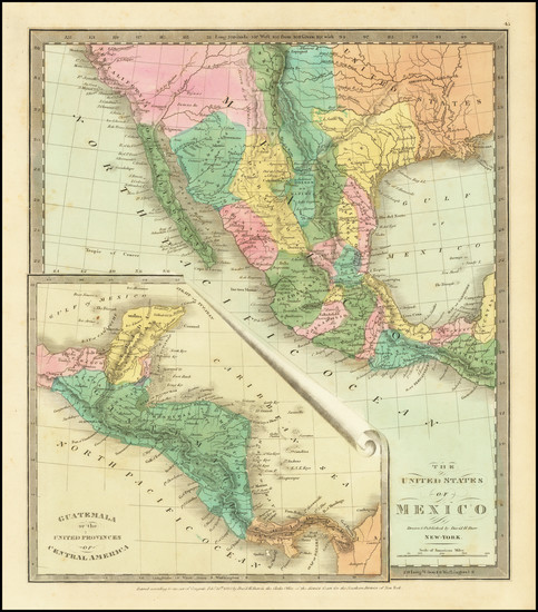 73-Texas, Southwest and California Map By David Hugh Burr