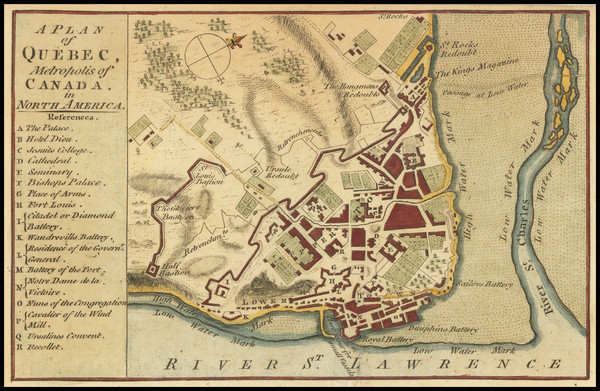 7-Quebec Map By Scots Magazine