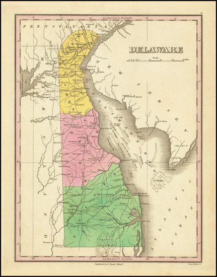 71-Delaware Map By Anthony Finley