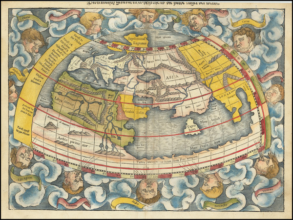 66-World Map By Sebastian Munster