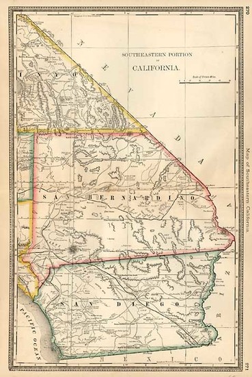 54-California Map By Rand McNally & Company