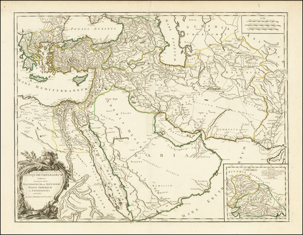 94-Middle East, Arabian Peninsula, Persia & Iraq and Turkey & Asia Minor Map By Didier Rob