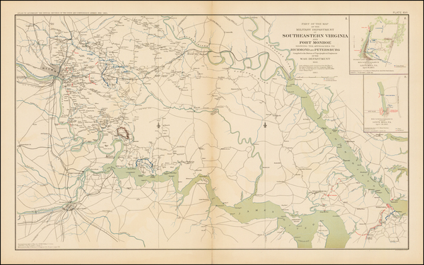 32-Southeast Map By Julius Bien & Co.