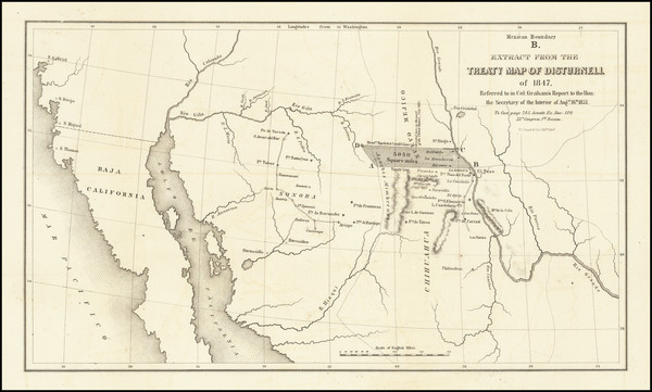 42-Southwest, Arizona, New Mexico, Mexico and California Map By United States GPO