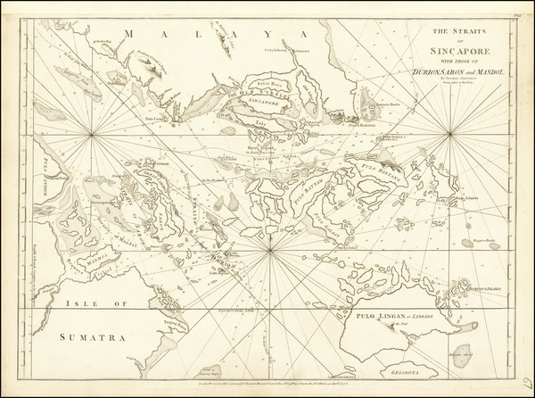 80-Singapore Map By Thomas Jefferys